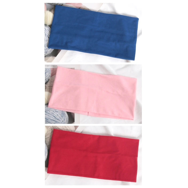 Cotton headband pack for running and gym workouts