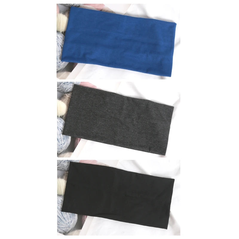 Elastic sport headband - multiple solid color options