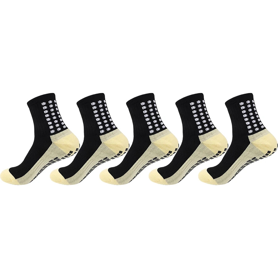 Grip Socks Soccer - Anti-Slip Performance Crew Cut