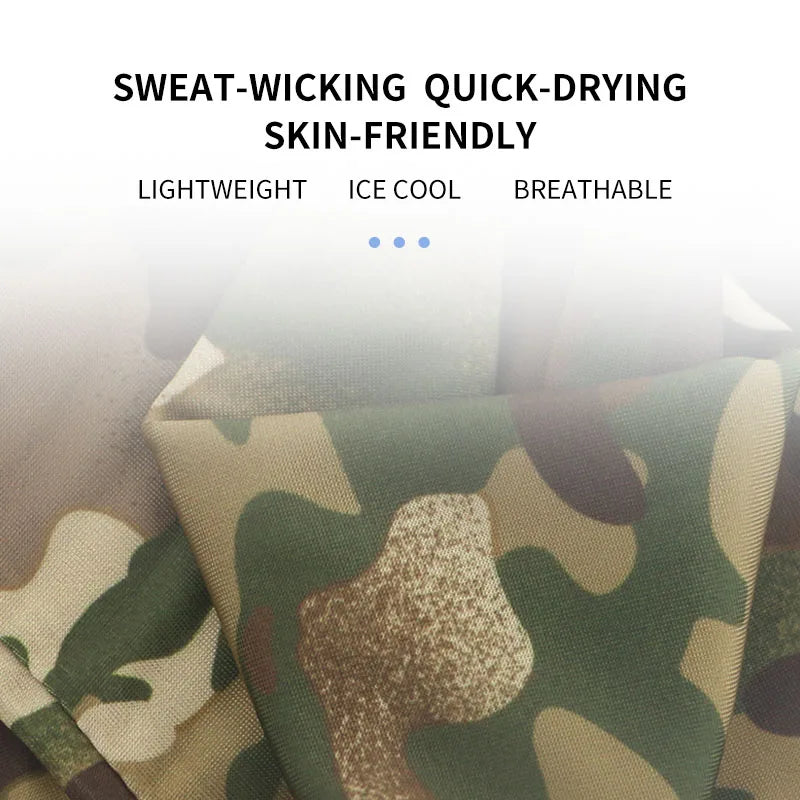 Camo arm sleeve pair for hunting and outdoor sports