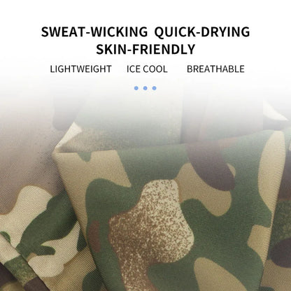 Camo arm sleeve pair for hunting and outdoor sports