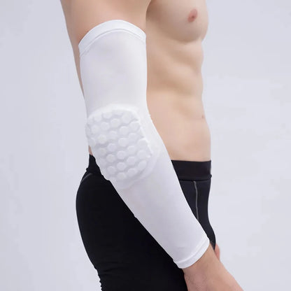 Football player wearing protective arm sleeve