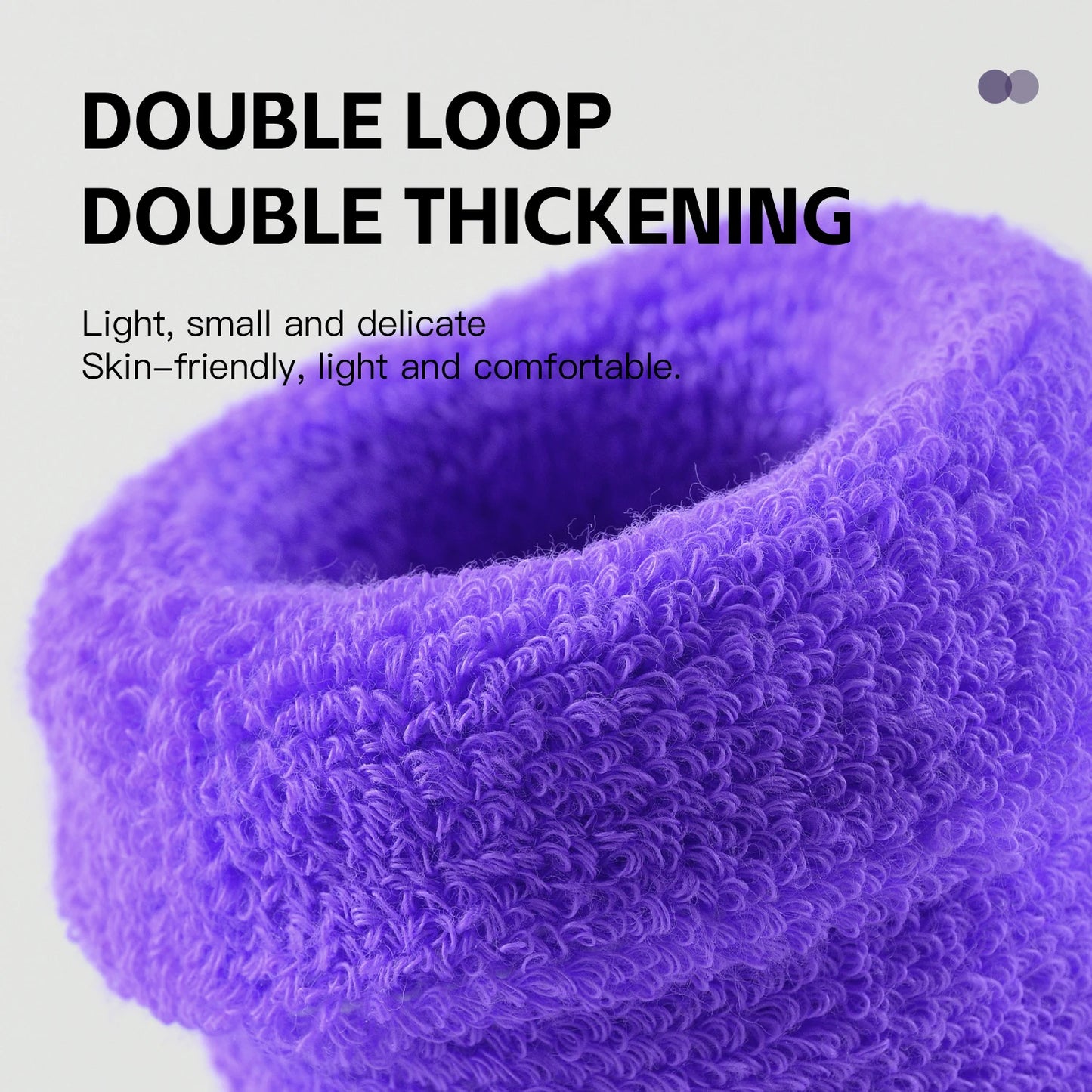Moisture-wicking wrist band detail showing absorbent fabric