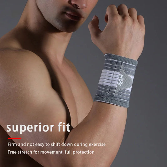 Wrist support band close-up showing adjustable strap detail