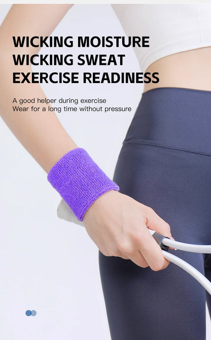 Volleyball player wearing wrist sweatband for moisture control