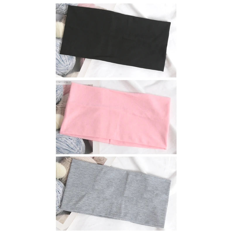 Soft cotton headband close-up showing stitching quality