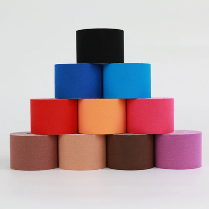 Kinesiology tape multiple color options - blue pink black beige