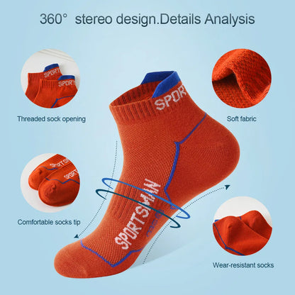 Low-cut athletic grip socks shown on athlete