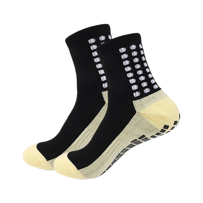 Anti-slip performance socks cushioned heel close-up detail