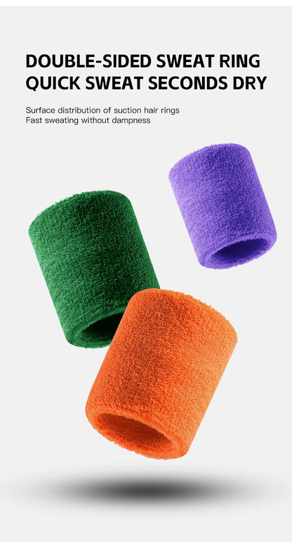 Sports wrist protector sweatband - flat lay product display
