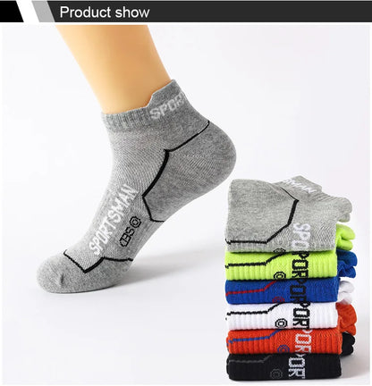 Ankle-height grip sock cushioned heel and arch support detail