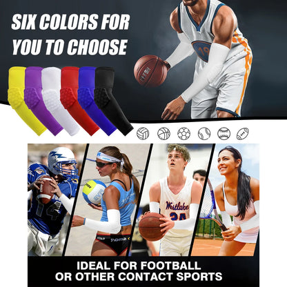 Youth athlete wearing padded shooting sleeve during training