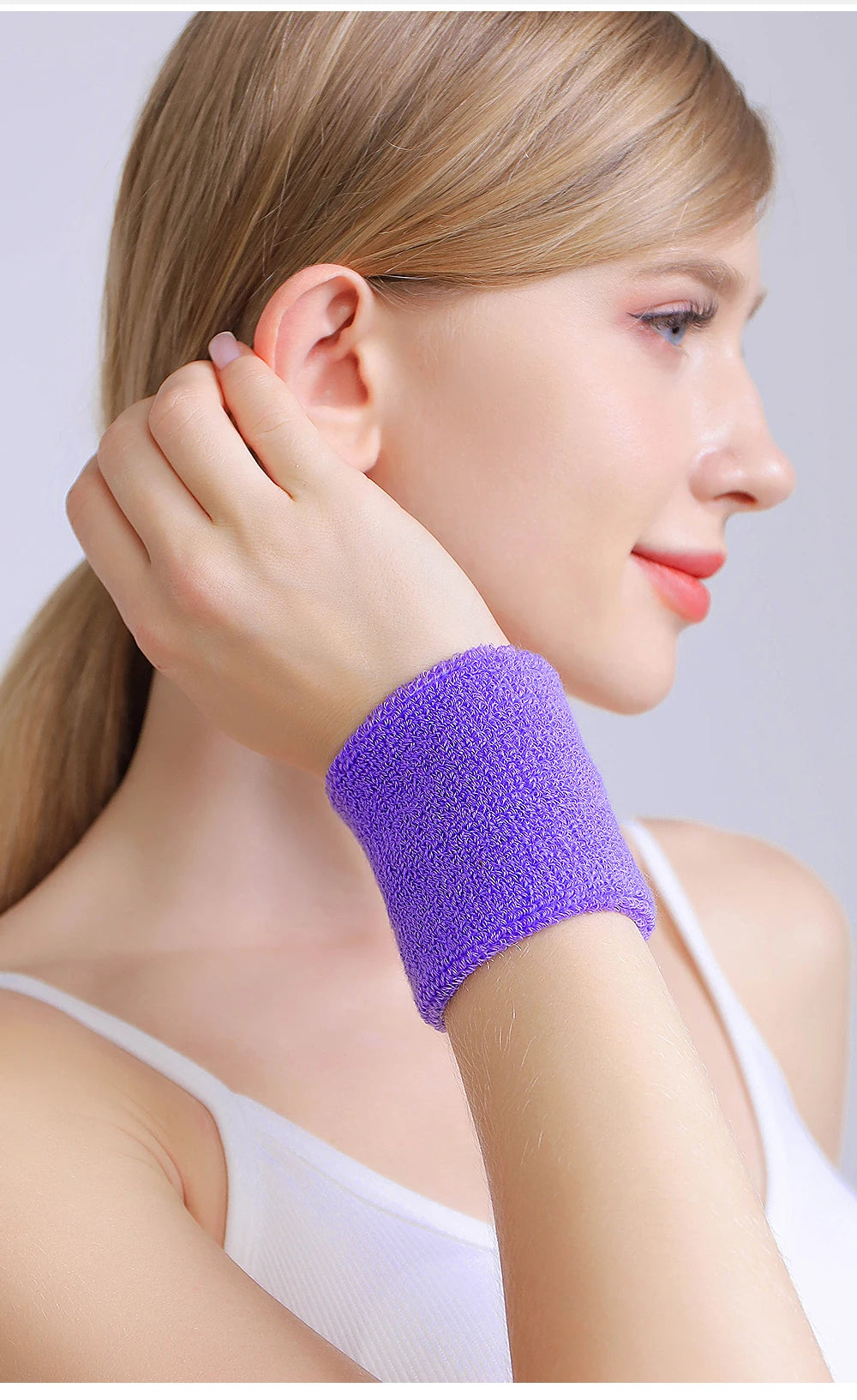 Wrist Sweatband Pair - Double-Layer Moisture Control | SideLine Gear