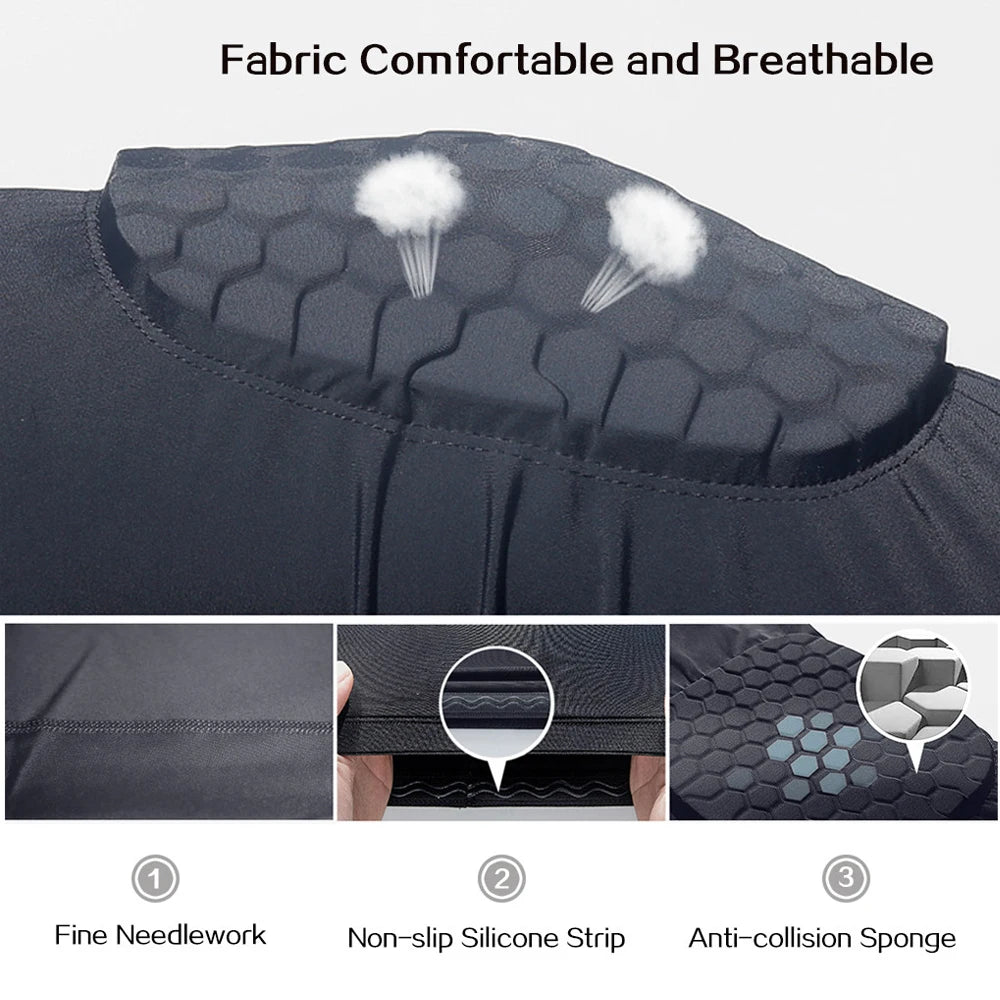 Youth basketball player protected with elbow pad sleeve
