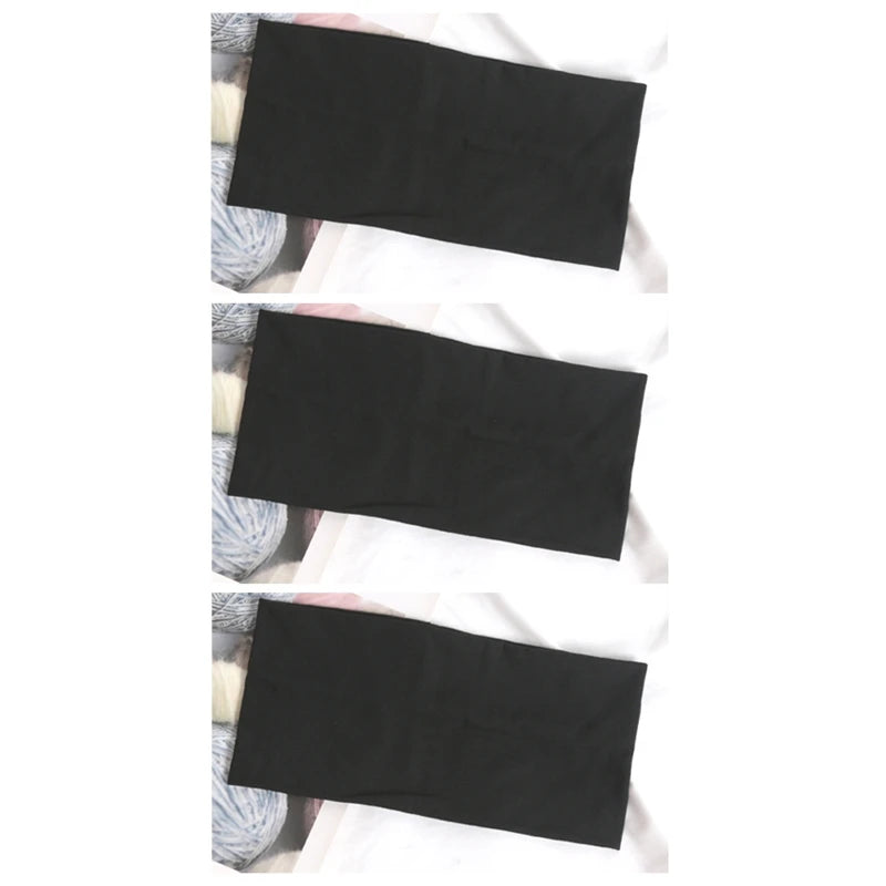Wide sweatband headband showing moisture absorption feature